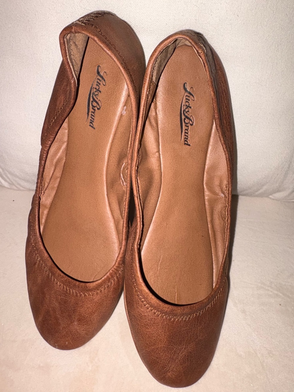 Lucky Brand Women’s Brown Leather Ballet Flats size 9
